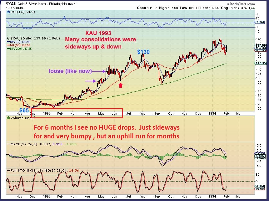 XAU 93 consolidations
